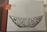 NEW RCR Laurus Crystal Oval Bowl Centerpiece Made in Italy