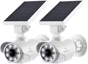 VeryFocal Dummy Camera with Solar Lights (2-Pack)