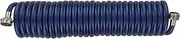 Plastair SpringHose Drinking Water Safe Coil Hose Flexible Recoil Garden Hose - Lightweight Corrosion Resistant Coiled Garden Hoses, Retractable Blue Garden Hose 3/8 in by 25-Foot Made in Canada