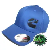 Cummins hat ball cap fitted flex fit flexfit stretch ram diesel blue l/xl