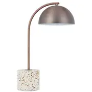 Ortez Table Lamp White Terrazzo Bronze | Telbix Lighting