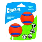Chuckit Ultra Ball High Bounce Fetch Ball Dog Toy 2 Pack - 2 Sizes