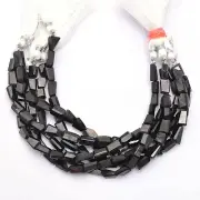 AAA+ Natural Hypersthene Gemstone 9mm-12mm Faceted Fancy Nugget Beads |8" Strand