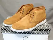 DRIVER CLUB USA mens slip on tan leather up GEORGETOWN shoes size 9 Medium New