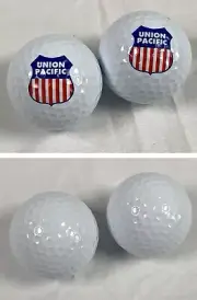 2 New Unused UPRR Union Pacific Railroad Logo Golf Balls