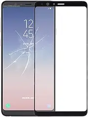 LYX Front Screen Outer Glass Lens for Galaxy A8 Star (A9 Star) (Black) (Color : Black)