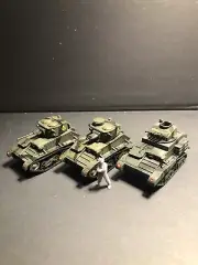 1/72 WW2 British X 3 Vickers Mk.VI Group. Painted Resin. 3600+ models on offer