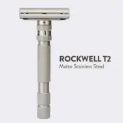 Rockwell Razors T2 Matte Stainless Steel Dial Adjustable Butterfly Safety Razor