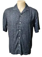 Kenneth Cole New York Dress Shirt Men's Adult Medium Regular Rayon Button Down