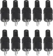 10 Pcs 2 Pin DIN Speaker Plug 2-Pin Plug Loudspeaker Cable Solder Connector