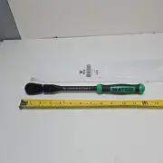 Matco Tools 3/8 Locking Flex Head Ratchet 12.5 Inch Black Chrome & Green USA ()