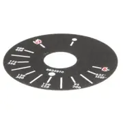 Bakers Pride AS8834910 Decal Dial Plate Thermostatic Griddle