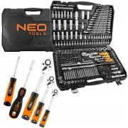 Neo Tools Wrench 1/2 1/4 3/8 Socket Screwdriver Bit Set 300 Pcs Mechanic Kit
