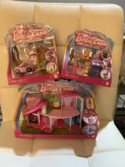 Barbie Mini BarbieLand Collectible Playset with 1.5-Inch lot of 3
