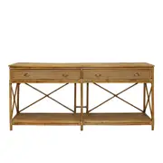 [Florabelle Living] Cayman Large 2 Draw Rattan Console