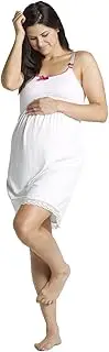 [You! Lingerie] Women's Hazelnut Maternity & Nursing Chemise M White, White, Medium