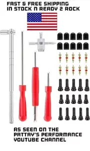Valve Stem Puller Installer Tool WITH EXTRAS ALL TO GET YOU STARTED