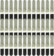 SOLUSTRE 50pcs Black Cap Absorbent Sweatband Disposable Liner Pads for Hat Quick Dry Stain-Free