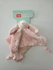 New WEEGO AMIGO Pink BUNNY Comforter Lovie Security Blanket Baby Plush Soft