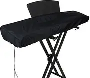 88 Keyboard Electronic Piano Keyboard Dust Cover, Waterproof Dust Proof 88 Keyboard Digital Piano Bags Cases Covers, Made of Polyester & Spandex with Built-In Bag Elastic Cord Locking Clasp