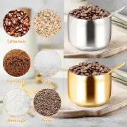 3x/Set Stainless Steel Spice Jar Sugar Bowl Salt Seasoning Box With Lid & Spoo