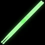 OriGlam 5A Luminous Light Up Drum Sticks, Luminous Light Up Drumsticks, Bright Luminous Glow in The Dark Drumsticks, Bright Light Up Drum Sticks (Green)