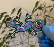 Gecko Embroidered Iron On Sew On Patch NEW