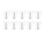 10x 3L Measuring Jug Heavy Duty Clear Plastic Propylene Food Grade BPA 5 Pro-Jug