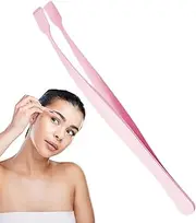 Lash Tweezers - Precision Eyelash Cluster Tweezers | Eyelash Applicator Tool | Eyelash Cluster Applicator | Non Slip Professional Makeup Tool for Travel Salon Separating Girl Women Styling Defining