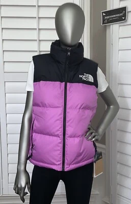The North Face Womens 1996 Retro Nuptse 700-Down Puffer Vest - Violet Crocus NWT