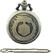 Xunweiad Pocket Watch and Mini Metal Multi-Sided Set Board Game Cool Table Pocket Watch Without Dial