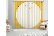 3D Flying Bird 064 Boris Draschoff Curtain Curtains Drapes