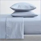 King Bed Renee Taylor 300 Thread Count 100% Organic Cotton Sheet Set Baby Blue