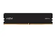 Crucial Pro 32GB (1x32GB) DDR5 UDIMM 6000MHz CL40 Black Heat Spreaders Overclocking Support Intel XMP AMD Ryzen Desktop PC Gaming Memory