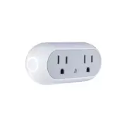 ​JONATHAN Y PLG1002A Smart Dual Plug - WiFi Remote App Control