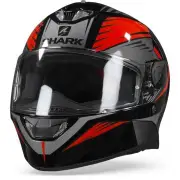 Skwal 2.2 Hallder Black Red Anthracite KRA Full Face Helmet