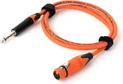 ROBAUN 1PC 0.3-15M Mic Cord Jack 6.35/6.5 Male to XLR Female,1/4'' TS to XLR Microphone Audio Cable for Speaker Guitar Amplifier(Orange,2m)
