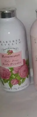 Crabtree Evelyn rosewater talc free body powder 2.6 oz new sealed