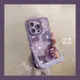 ins風 紫色塗鴉小花朵 防摔殼 手機殼 適用於iPhone 15 Promax 14 13 12 11 保護殼