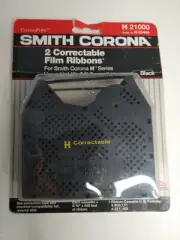 Smith Corona H 21000 Correctable Typewriter Film Ribbons 2 Pk. High Yield Black
