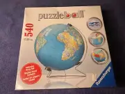 Puzzleball World Globe Sphere Ravensburger 3D Puzzle 540 Pieces and Stand Sealed