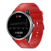M10 Smart Band Built-in Music Player PPG+ECG Oxygen Blood Pressure Heart Rate Monitoring Smart Health Watch - Red