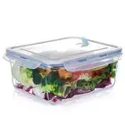 3.3L Large Glass Food Storage Containers, Rectangular Meal Prep Containers, F...