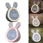 Alarm Clock Rechargeable Stepless Dimming Home Decor Kids Multi-functional