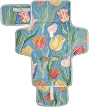 Reusable Diaper Changing Pads with Tissue Pocket Portable Diaper Changing pad with Built-in Pillow