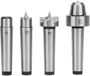 MT1/MT2 Steel Wood Lathe Spur Center Set for Wood Turning Tool Woodworking (MT2)