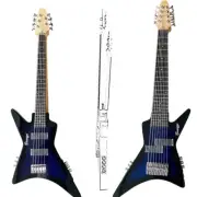 Busuyi double sided double neck bass 8 string/5 string.