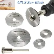 6PCS Mini HSS Circular Saw Blade Set For Drill Rotary Tool Cutting Wheel Discs