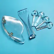 Acrylic Plexiglass Electric Violin Fitting Tailpiece Pegs Chinrest Transparent