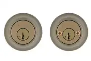 *NEW* Kwikset Antique Brass Double Keyed Cylinder Deadbolt SmartKey